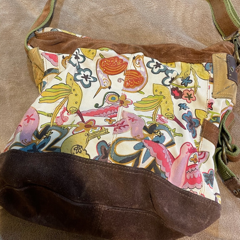 Lucky Brand Large Boho Bag Suede